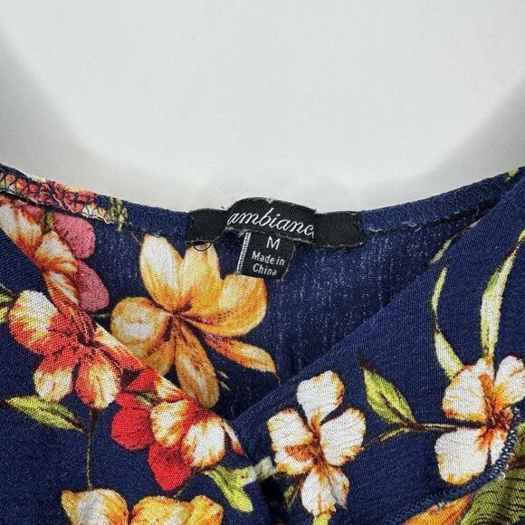 Ambiance Floral Mini Dress - Navy and Orange - Picture 6 of 11